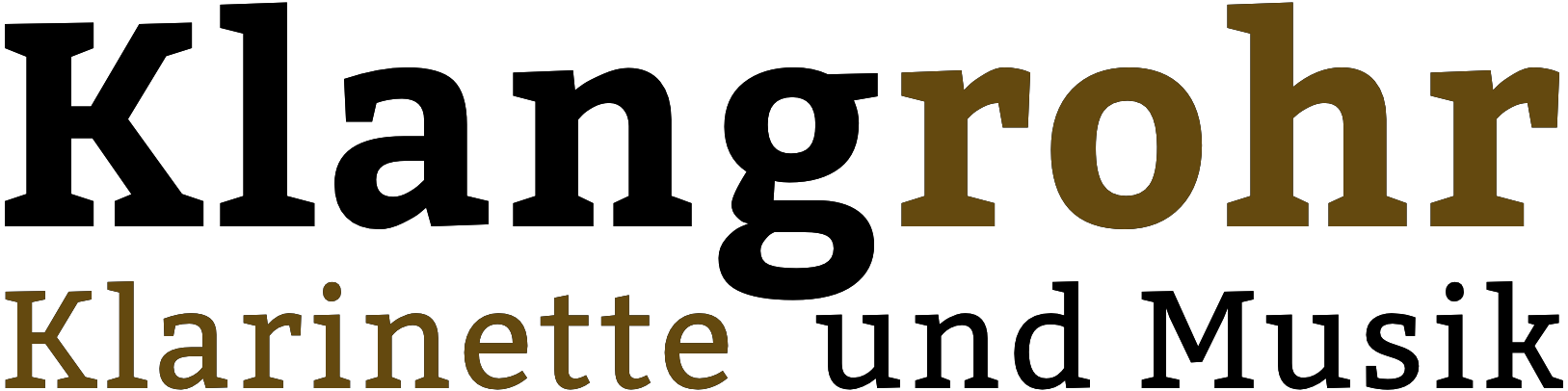 Logo - Klangrohr, Klarinette und Musik
